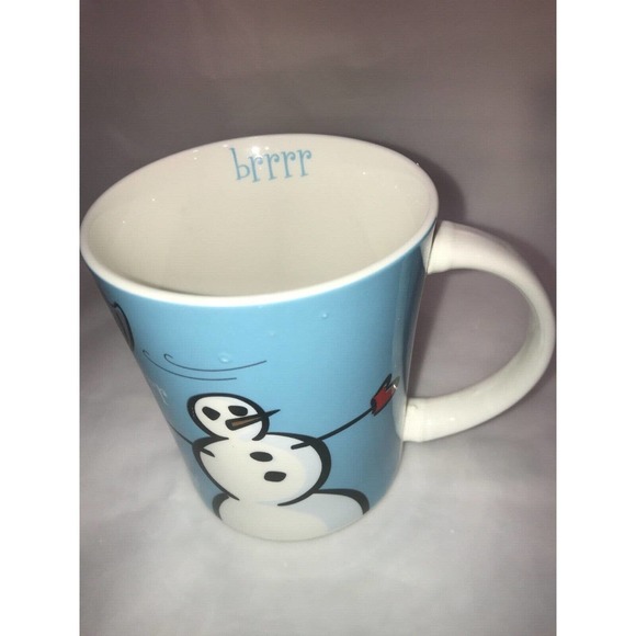 Max & Lucy Everyday Gibson Coffee or Tea Cup Mug Snowman Brrr Winter Holidays - Picture 2 of 8